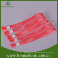 Bracelets en satin en satin en polyester personnalisé avec verrouillage coulissant en tube plastique pour événement